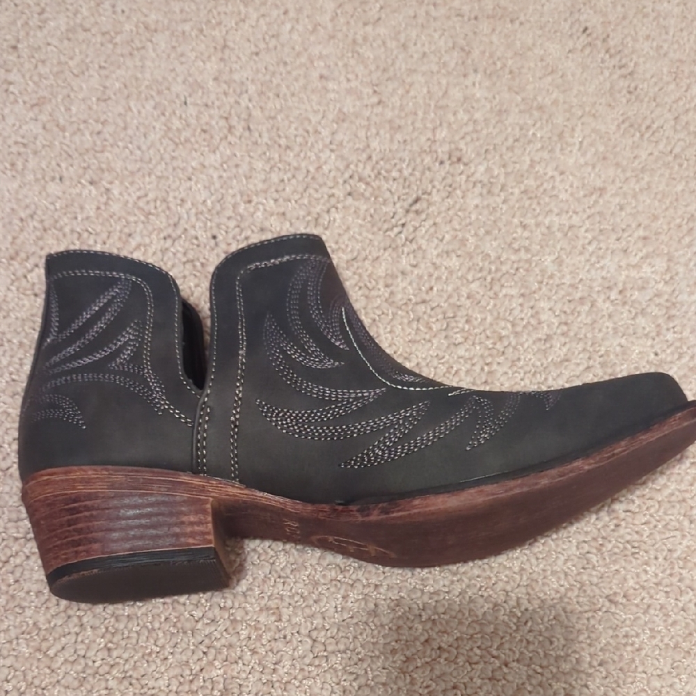 Roper Black Western Ankle Boots